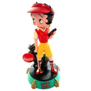 VINTAGE 2000 BETTY BOOP GOLFER COCA COLA COLLECTIBLE FIGURIE 5.5"  #3137/4800